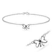 Lovely Bow Silver Bracelet BRS-13